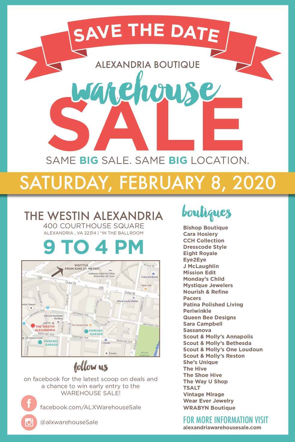 16th Annual Alexandria Warehouse Sale 