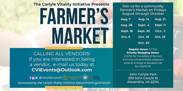 Carlyle Farmers Market Alexandria Living Magazine