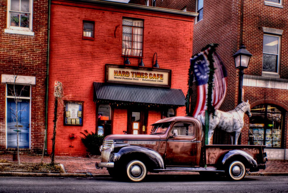 Truck and horse in front of HTC.jpg